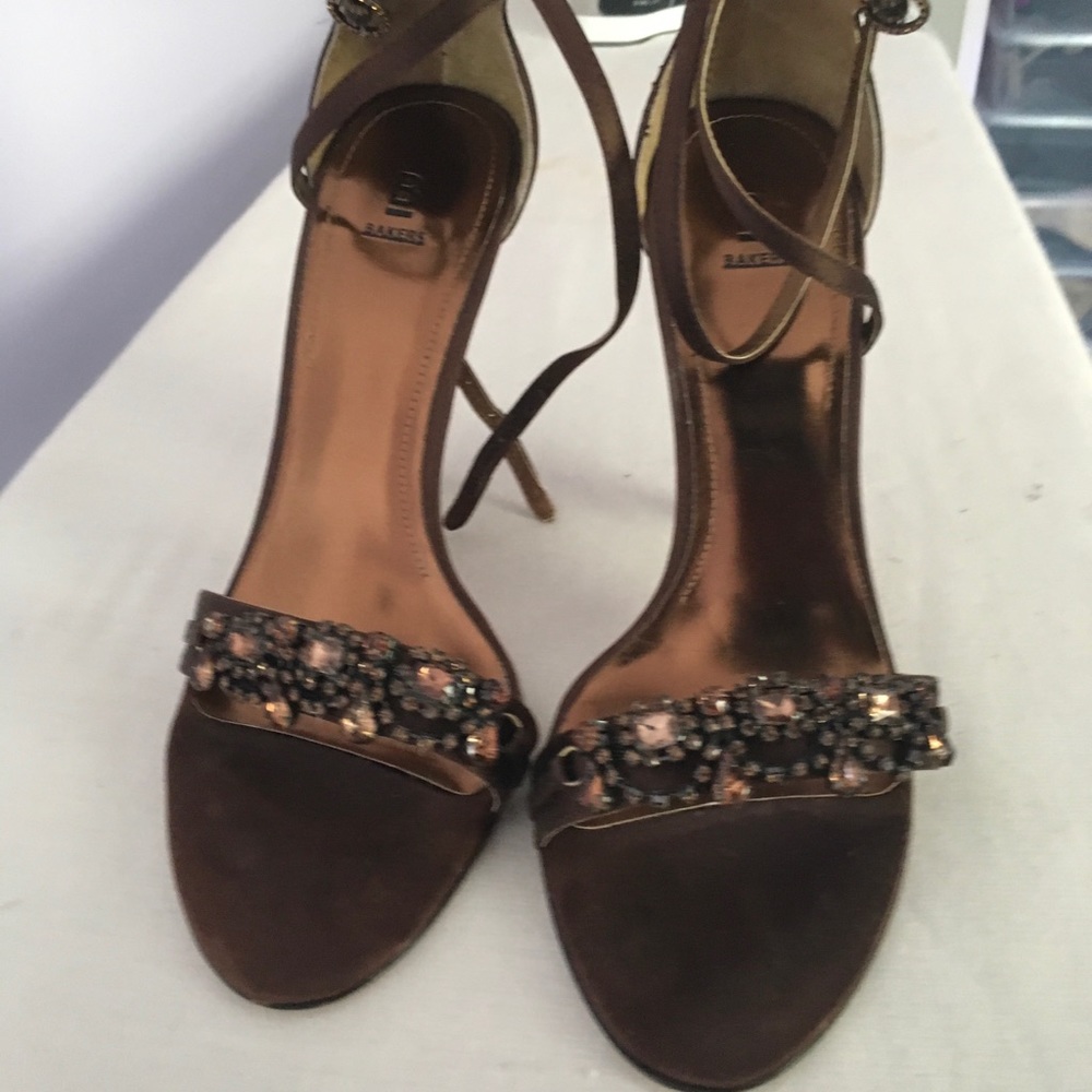Women’s Chocolate satin evening Sandals